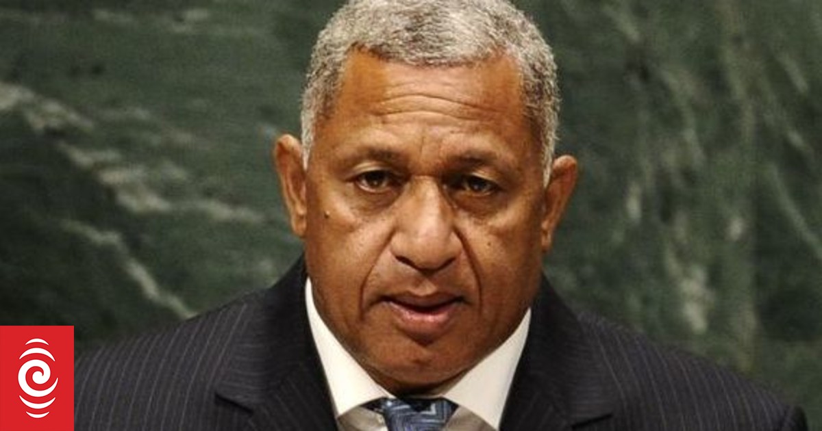 Fiji S Bainimarama Lodges Party Application Rnz News