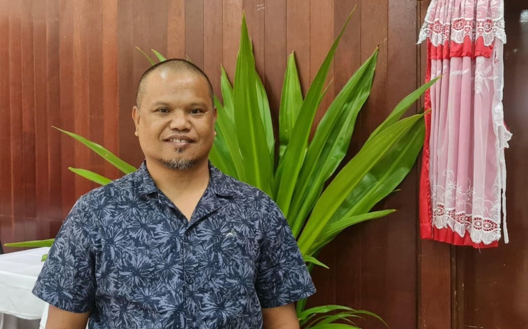 Palau's Minister of Agriculture, Fisheries and the Environment Steven Victor