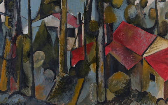 A Colin McCahon painting in BNZ's art collection that is to be sold.