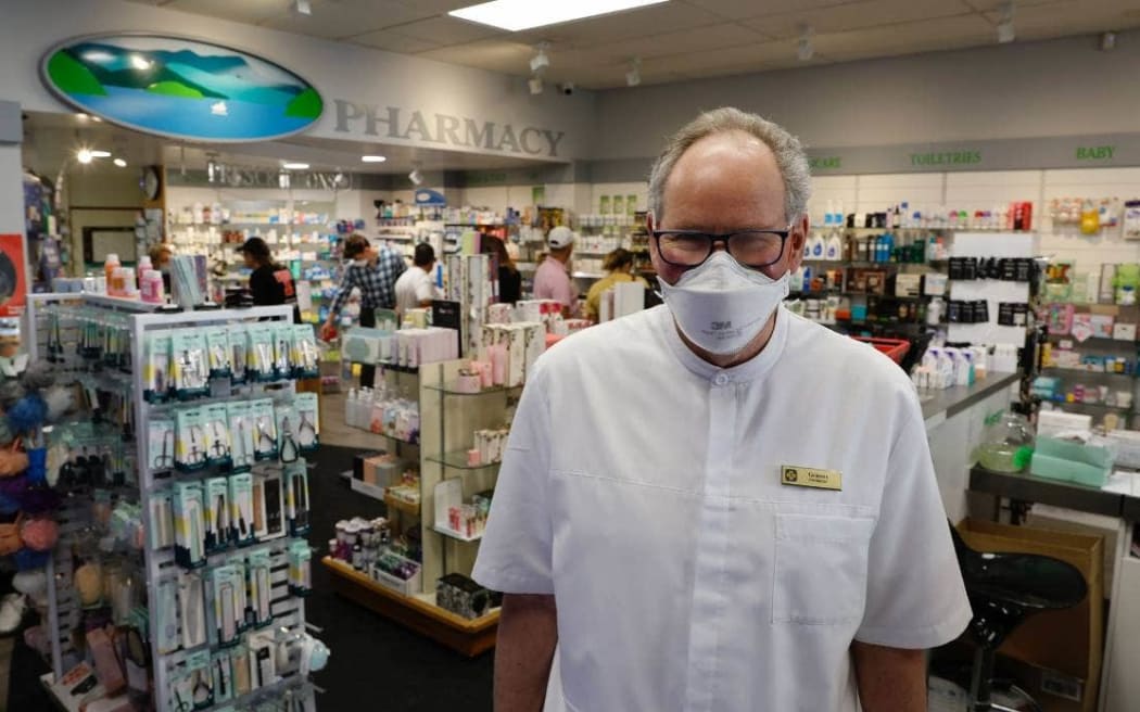 Picton pharmacist Graeme Smith was concerned about the lack of people wearing masks in the Marlborough town.