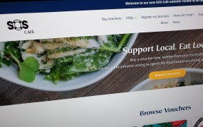 The SOS Cafe website to help struggling businesses during Covid-19 lockdown.