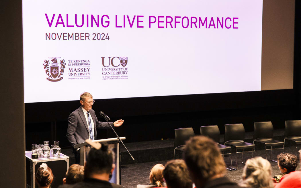 Minister Paul Goldsmith at the National Summit on the Economic and Wellbeing Value of Live Performance in Aotearoa New Zealand