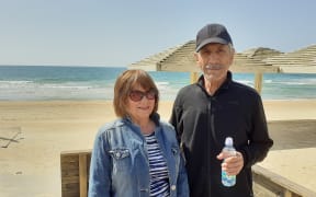 Rotorua couple Cate Frey and Nahib Mansour, who are stuck in Israel.