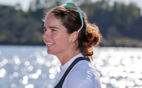 New Zealand canoe sprint paddler Aimee Fisher.