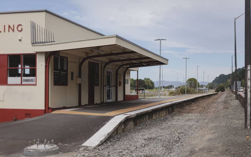 Train tracks and lines ripped up at a now-closed Melling station in ...