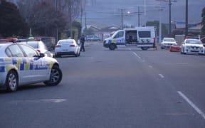 Pah Street, Motueka, where shooting took place.