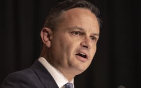 Climate Change Minister James Shaw at a press conference announcing the Government's reforms to clean up our  waterways, Beehive Theatrette, Wellington.