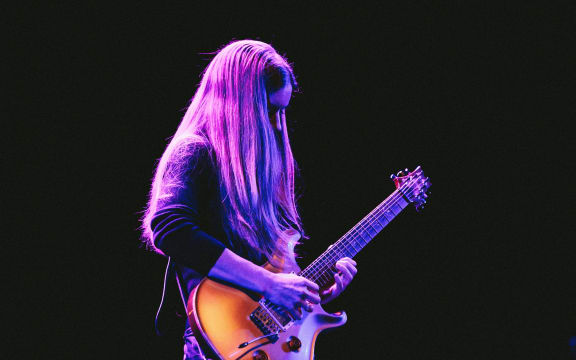 Experimental guitarist Sally Gates at the Wellington Jazz Festival Sunday Mixtape.