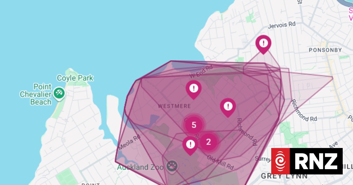Widespread fibre outage in central Auckland suburbs
