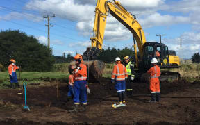 The site of the pipeline leak.
