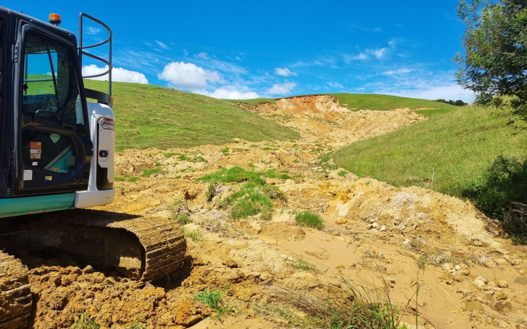 Slips have badly damaged rail corridors across many places in the North Island