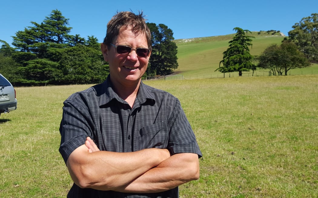 North Canterbury farmer Richard Murchison who has had to sell off stock due to the drought.