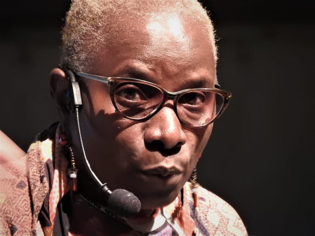 Musician Angelique Kidjo cooked a number of traditional Benin dishes at WOMAD's Taste the World stage