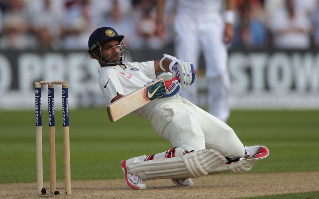 The Indian batsman Ajinkya Rahane.