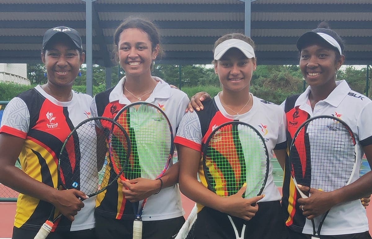 PNG Tennis women's doubles claim gold and silver at the 2019 Pacific Games.