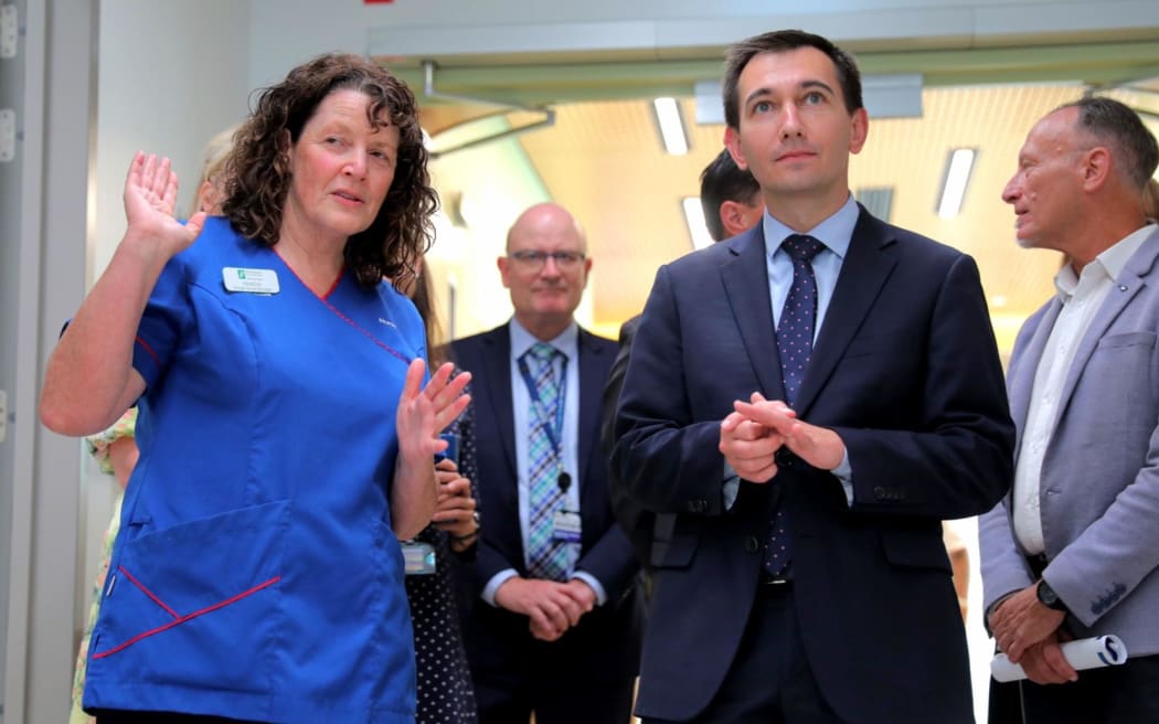 Health Minister Simeon Brown (left).