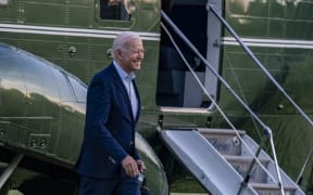 U.S. President Joe Biden steps off Marine One on the ellipse on May 23, 2021 in Washington, DC.