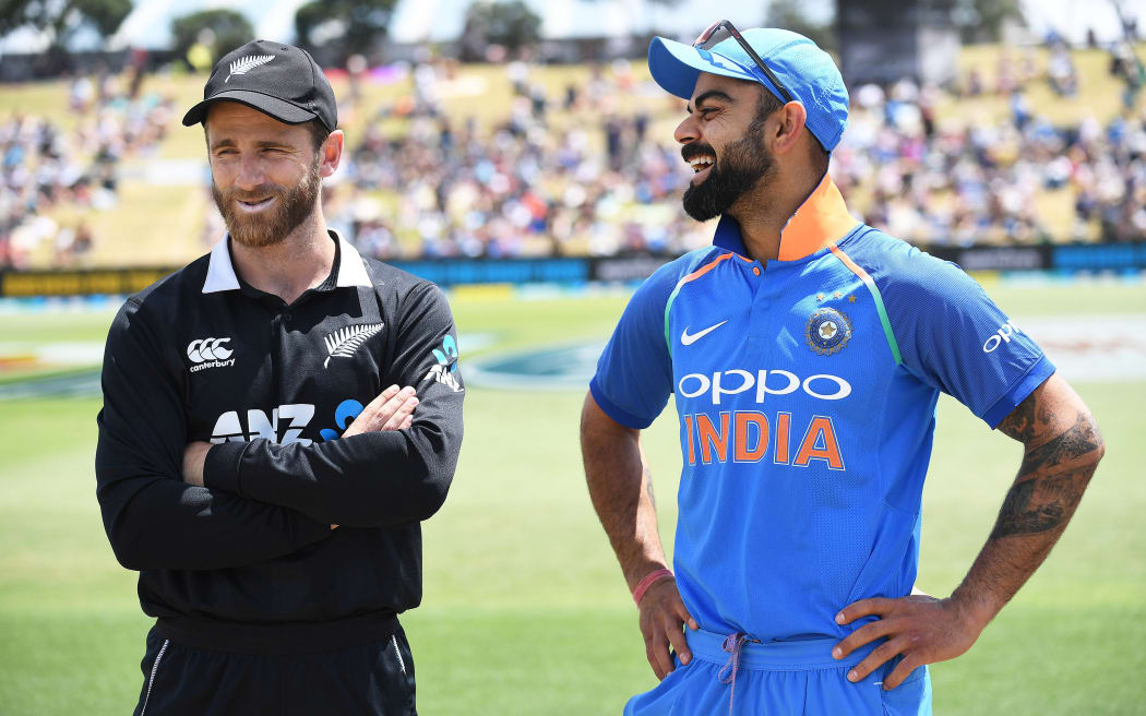 Black Caps captain Kane Williamson and Indian counterpart Virat Kohli.