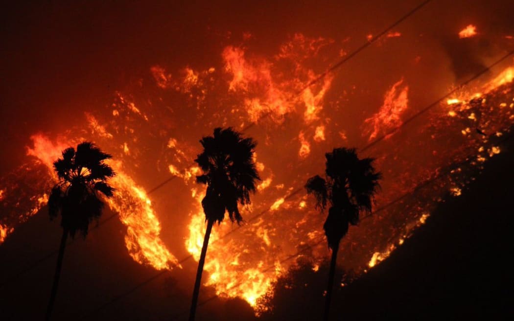 Wildfires near Los Angeles forced thousands to flee their homes.