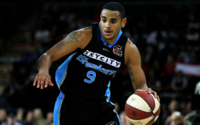 Breakers star Corey Webster in action. iinet ANBL, Grand Final Game 1, SkyCity Breakers vs Perth Wildcats, Vector Arena, Auckland, New Zealand. Sunday 7th April 2013. Photo: Anthony Au-Yeung / photosport.co.nz
