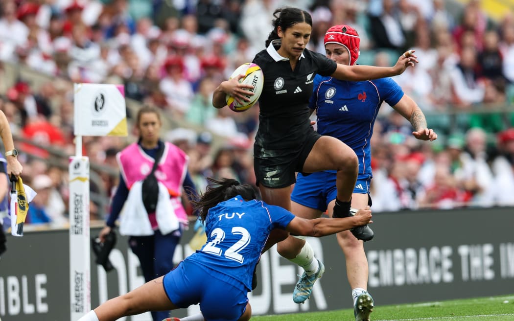 New Zealand Black Fern's Braxton Sorensen-McGee on the attack