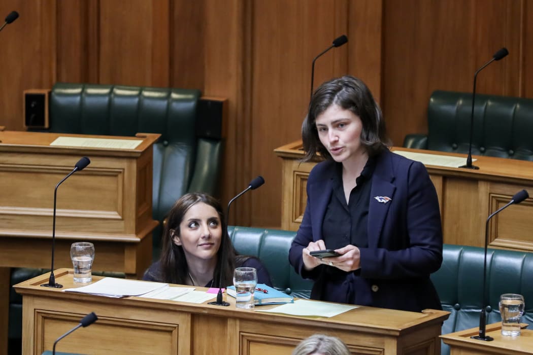 Green MP Chloe Swarbrick asks a supplementary question in the House