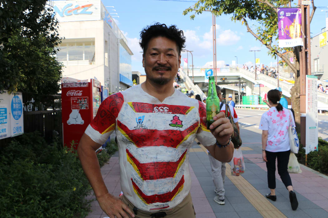 Bak-san in the Brave Blossoms "shirt."