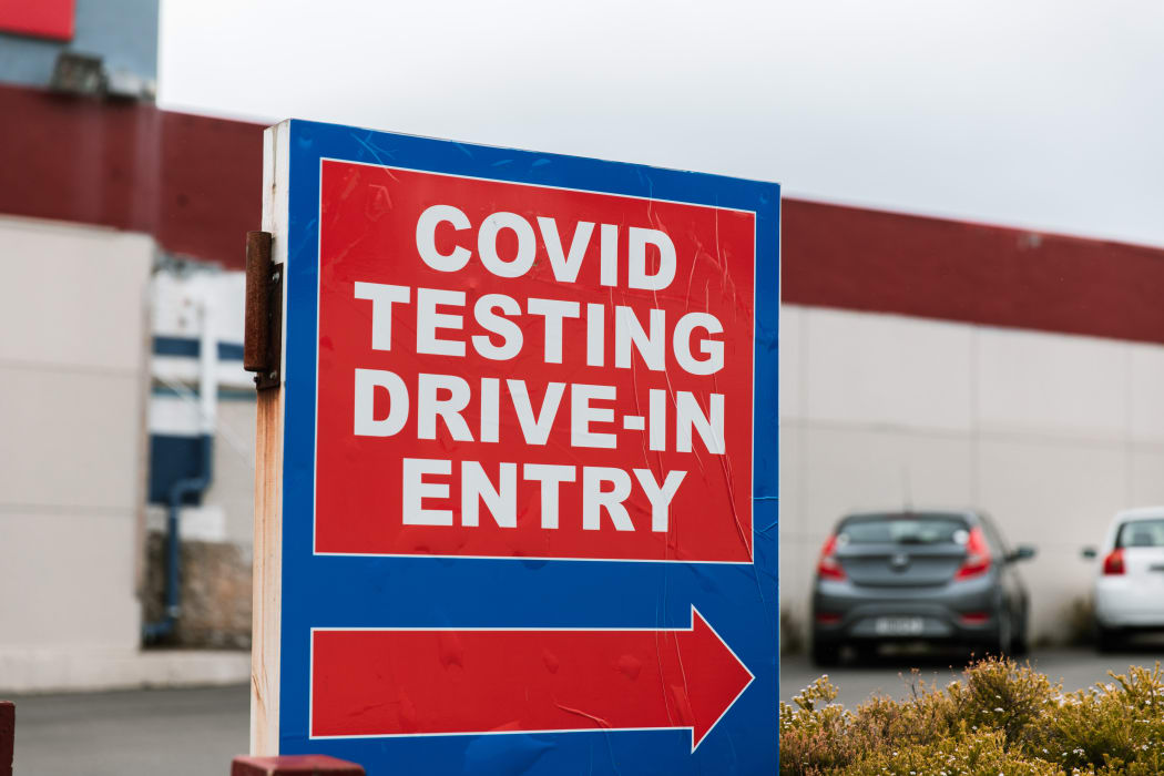 Wellington Covid-19 testing station on 23/8/2021.