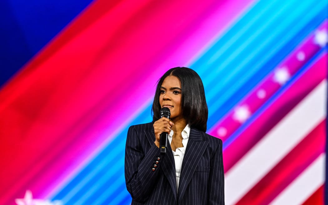 US conservative author Candace Owens speaks at the Conservative Political Action Conference 2022 (CPAC) in Orlando, Florida on February 25, 2022.