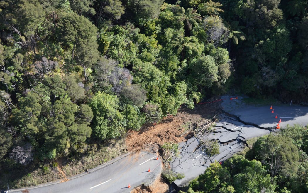 Aerial photos from Waka Kotahi show damage from the flooding, taken across Marlborough on 23 August 2022.