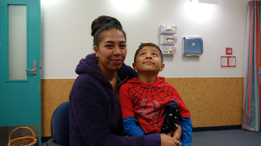 Ayla and five-year-old son Royale.