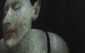 Artwork by Viky Garden from the series 'Porous Bodies', a "suite of unique monotypes that examines the challenges of permanence and change faced by women as they transition through menopause."