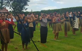 Ngāpuhi rangatira prepare to welcome manuhiri including Otorohanga College students on Te Tii marae at Waitangi