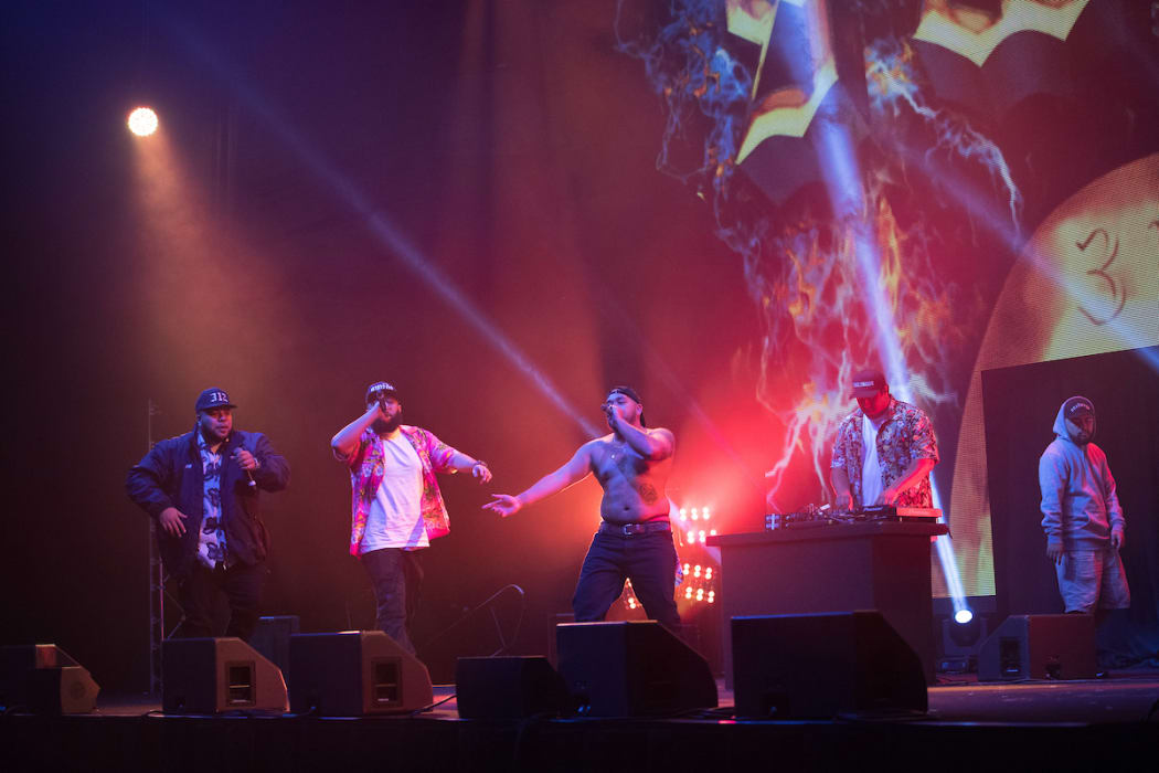 SWIDT performing a scorching set at the Pacific Music Awards.