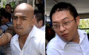 Australian's Myuran Sukumaran, left, and Andrew Chan are on death row in Indonesia.