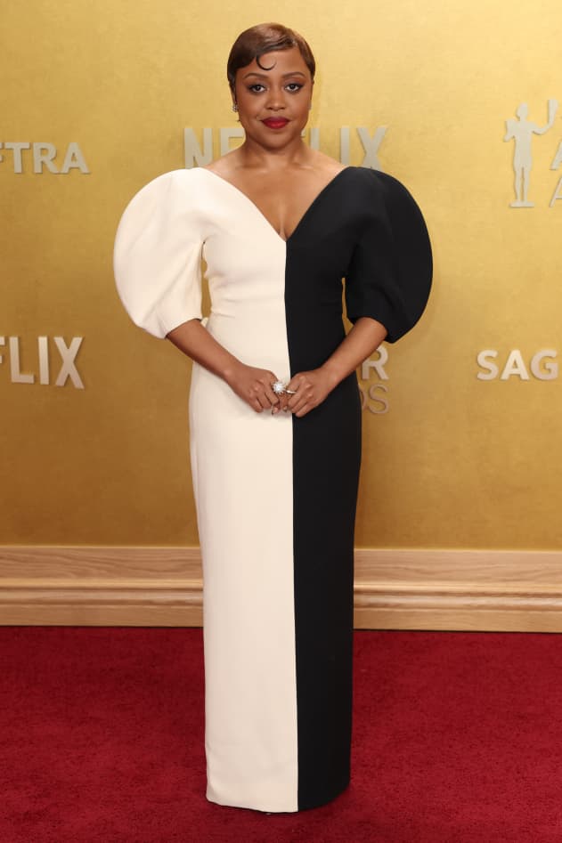 US actress Quinta Brunson attends the 32nd Annual Actor Awards at the Shrine Auditorium in Los Angeles on March 1, 2026. (Photo by Patrick T. Fallon / AFP)