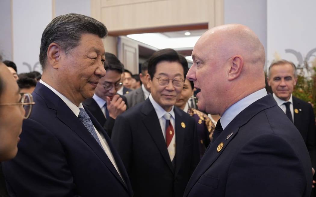 President of the People's Republic of China, Xi Jinping, and Prime Minister Christopher Luxon.