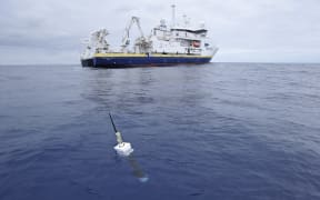 A float deployed from a French research vehicle.