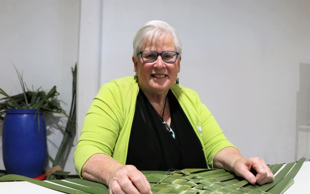 Daphne O Connell created the wahakura pattern used by Te Puawaitanga ki Ōtautahi Trust.