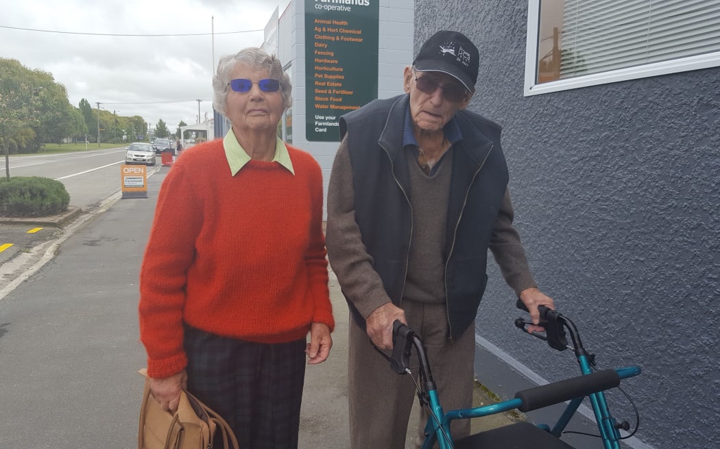 Bob Paterson, 93, and his wife Rae today visited their local bank for the last time.