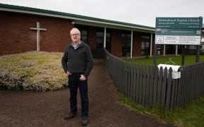 Pastor Rob Markley outside of the Birkenhead Baptist Church.