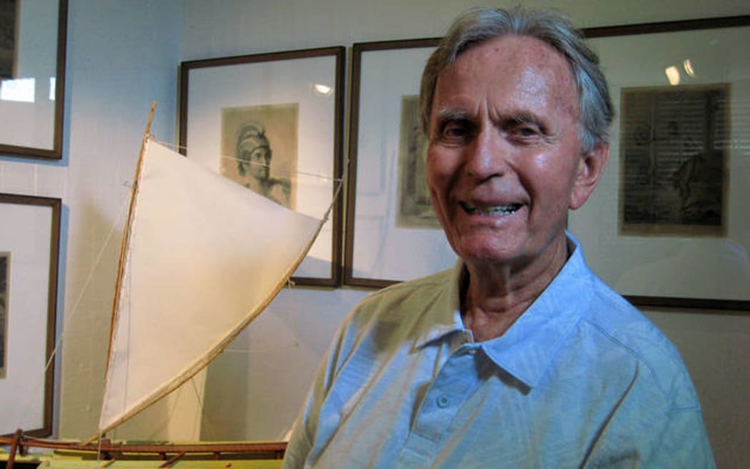 A co-founder of the Polynesian Voyaging Society, Ben Finney. January 2012.