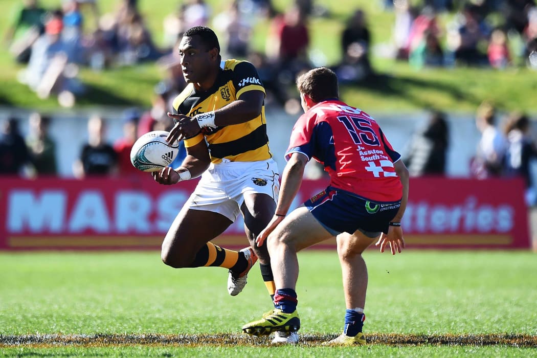 Manasa Mataele in action for Taranaki in 2016.