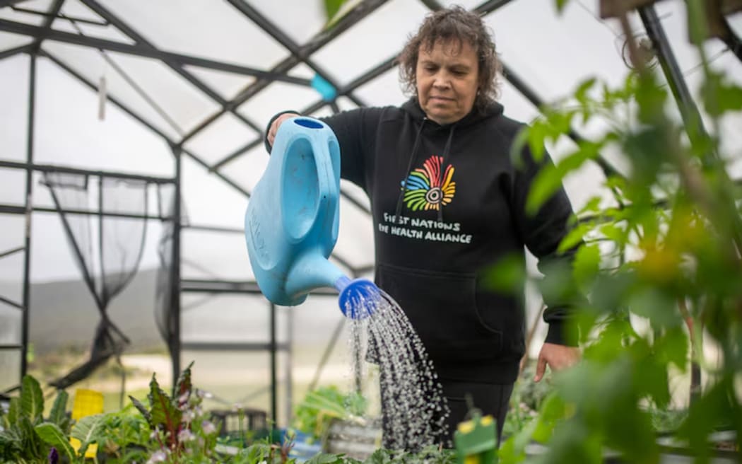 Alongside other community members, Tessa Atto has been learning how to grow different vegetables.