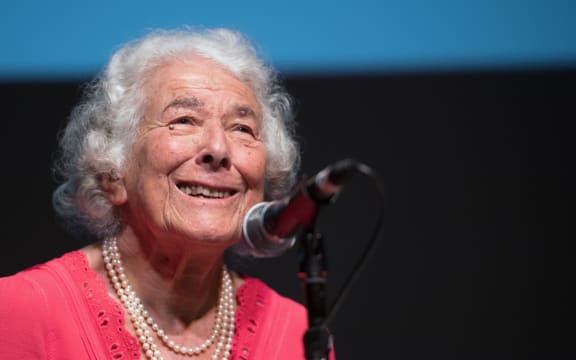Author Judith Kerr presents her book 'Mister Cleghorn's Seal' at the Haus der Berliner Festspiele in Berlin, Germany, 15 September 2016.