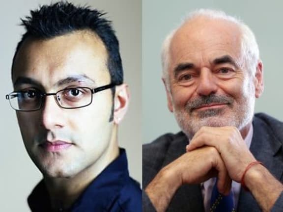 BBC presenter Rajesh Mirchandani / Statistician David Spiegelhalter