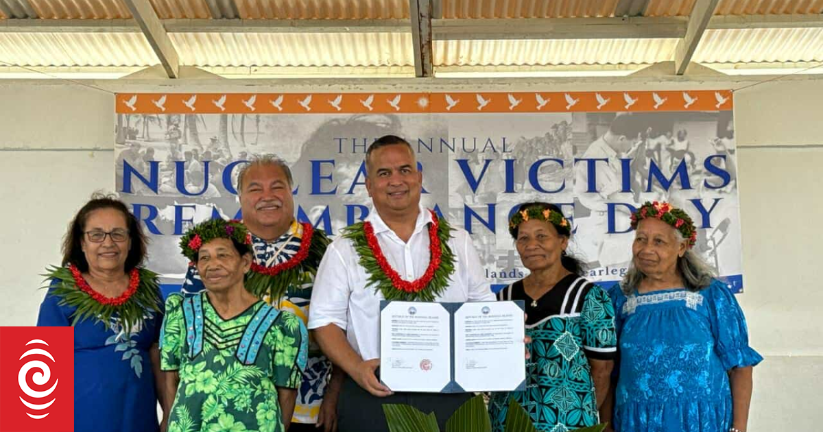 Marshall Islands signs treaty banning nuclear weapons in the South Pacific