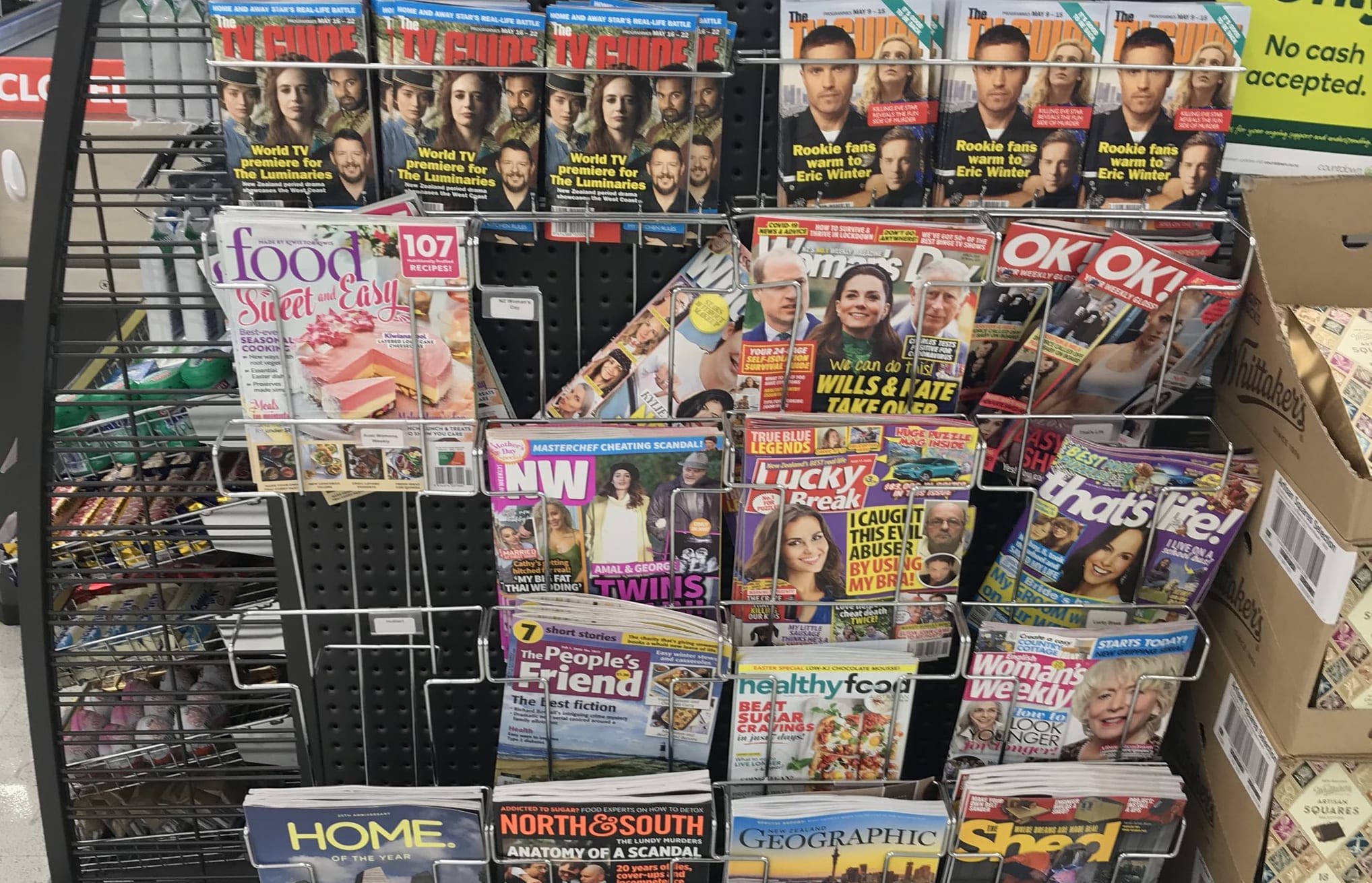 Local magazines are thinning out o the shop shelves.