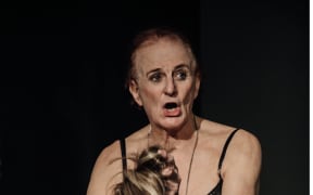 Antonia in her play Testostrogen