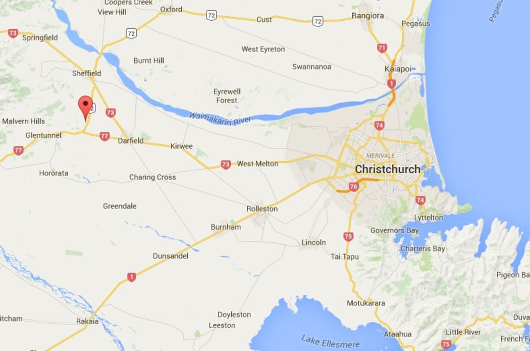Some homes in the Malvern Hills - marked by the icon on this map - have been evacuated.
